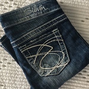 Silver Jeans Co. Frances, Distressed - Sz. W26 L33